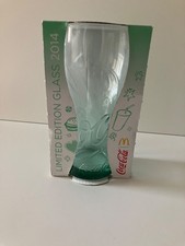 McDonalds Coca Cola Glas von 2014 Grün OVP unbenutzt