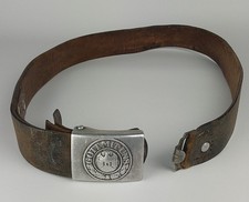 Wehrmacht Heer Riemen Koppelschloss 1939 Entnazifiziert Lüdenscheid Gott mit uns