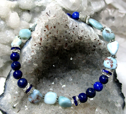 Larimar mit lapislazuli - mit,