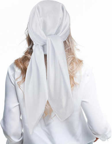 Quadratisches satin kopftuch - quadratisches, satin-kopftuch