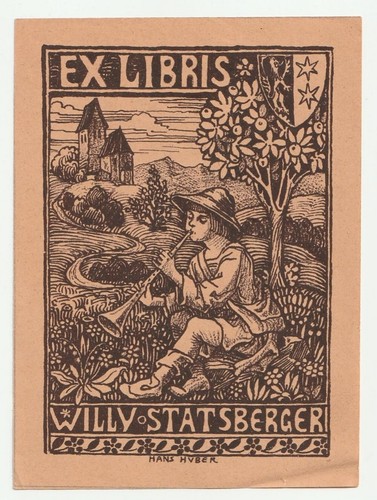 Hans huber exlibris für - hans,
