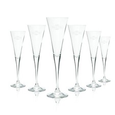 6x Martini Glas 0,1l Flöte