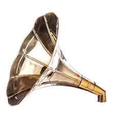 Trichter Grammophon Horn Gold