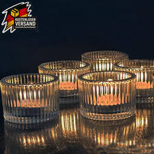 Teelichthalter Set aus Glas