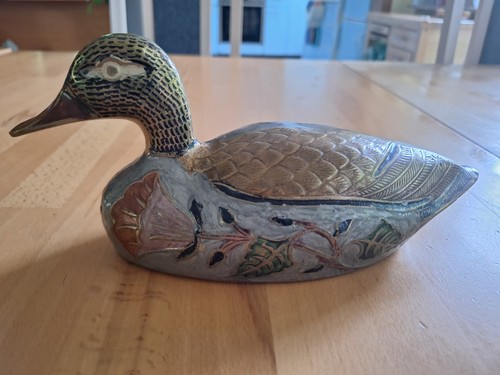 Messing ente mit - messing-ente,