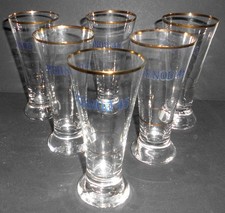 6 alte sehr seltene PERNOD Gläser mit 2 cl Eichstrich, PERNOD 45