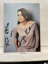 Autogrammkarte anja kling - autogrammkarte,