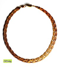 Vergoldete 925er Silberkette mit Diamantschliff - geflochtenes Fischkrätenmuster