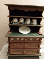 Puppenmöbel Regal Geschirrschrank, Bauernschrank  Vintage 