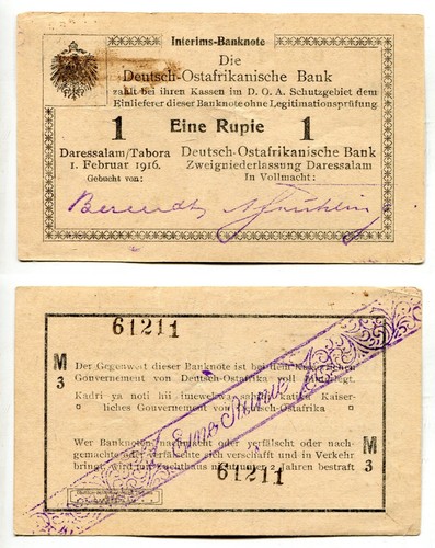 Rupie doa 1916 serie - rupie,