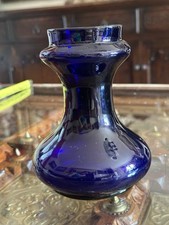 Antike viktorianische blaue Hyazinthe Vase