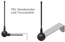 TKL Außenantenne kompatibel zu Schellenberg Handsender 433 MHz Drive Twin Slide