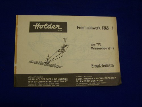 Original ersatzteilliste für - original,