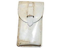 Alte Italienische Armee Magazintasche Leder weiß Militär Koppeltasche Tasche