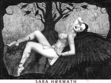 Rabenmächen Raben  Kunstdruck