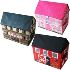 Stoff Spielhaus Spielbox Motiv