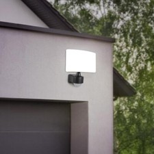 LED Außenstrahler 30W 4000K anthrazit mit Bewegungsmelder