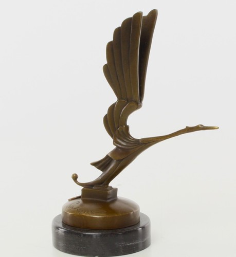 Bronze storch art - storch, deco