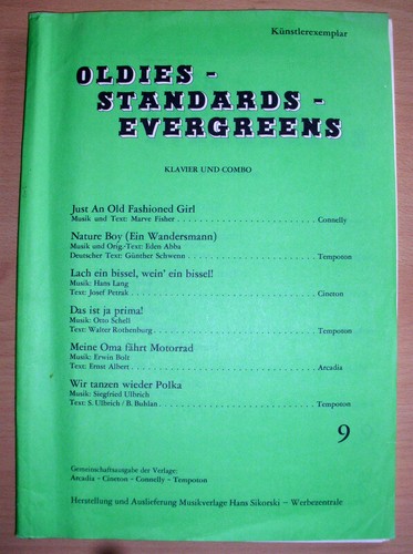 Oldies evergreens heft noten - oldies,