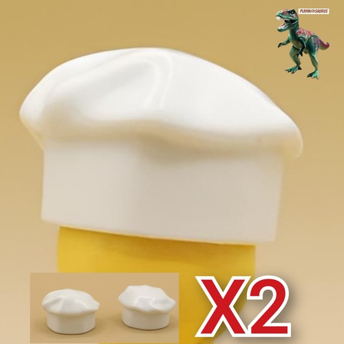 Playmobil weiße kochmütze - x2,