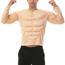 Herren Muskelshirt Kostüm 3D