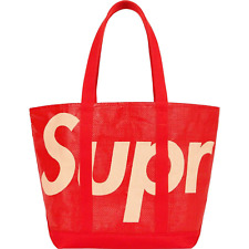 Supreme raffia tote bag