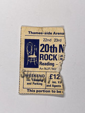 Iron Maiden Ticket 20. Nationales Rock Jazz & Blues Festival Reading 1980