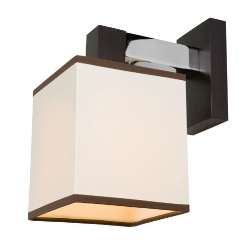 Wandlampe creme stoff metall - wandlampe,