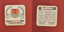 Ulmer Münster Bier Jubiläums-Reisen Brauerei Bierdeckel Bier