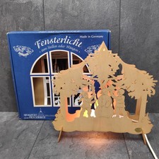 Erzgebirge Fensterlicht Schwibbogen Stellen Oder Hängen Schneemann Fensterbild