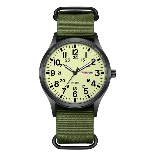 Herrenuhr leuchtend militär - leuchtend,