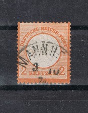 1872 Dt. Reich, Mi. 15 gest. Mannheim, tief gepr. Krug