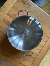 Fissler Wok mit Dämpfeinsatz und Glasdeckel 36 cm backofenf. Nanjing Ohne Gitter