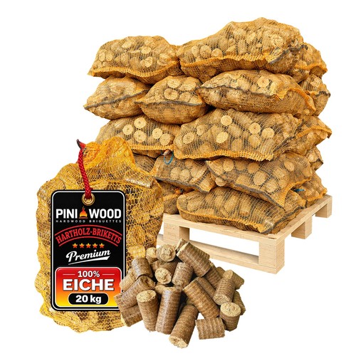 Pini hartholzbriketts 100 - hartholzbriketts, 100%
