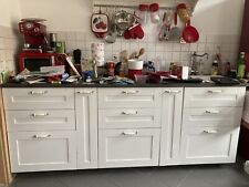 Küchenzeile Method weiss mit 2 kleinen Apothekerschränken und 3 Zugschubladen