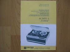 UNITRA M 2405 S (ZK 246) Bedienungsanleitung für HiFi-Stereo-Tonbandgerät