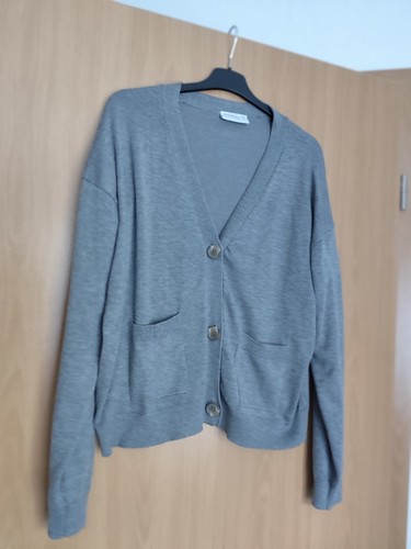 Strickjacke grau neu - strickjacke,