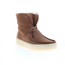 Clarks Wallabee Cup HI Damen Braun Wildleder Stiefel
