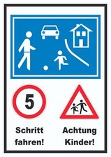 Spielstraße Schrittfahren