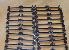 20 Klammerbügel Hosenspanner Hosenbügel Clipbügel Rockbügel Klemmbügel 37cm groß
