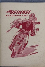 Heinkel Roller Kundendienst-Verzeichnis "April 1959" Händler-Verzeichnis