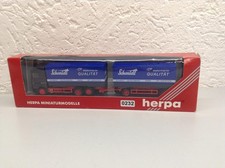Herpa - MB Actros Schmidt Spedition Wechselplanen-Hängerzug 144469 1/87 - Neu !!