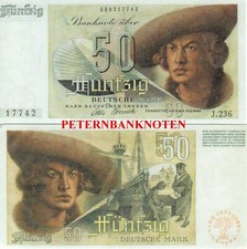 50 MARK  1948  TOP- REPRODUKTION / KOPIE 613# Kassenfrisch