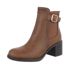 Chelsea Boots Damenschuhe 7088 Ital-design In Hellbraun