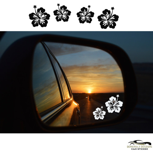 Spiegel blumen aufkleber set - blumen,