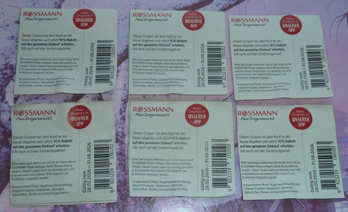 Gutscheine rossmann - 6,