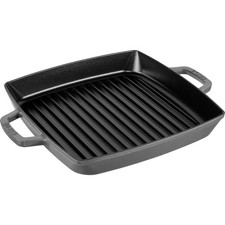 Staub Grillpfanne induktion quadratisch 28cm Graphit-grau