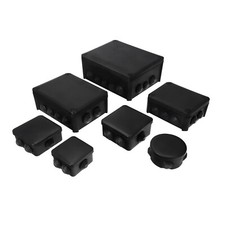 5/10 Stück Feuchtraum UV Kabel abzweigdosen Verteilerdose schwarz Aufputz EDO