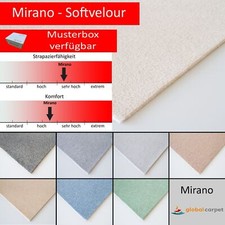 Steffensmeier Velours Teppichboden Mirano Auslegware Wohnzimmer Schlafzimmer