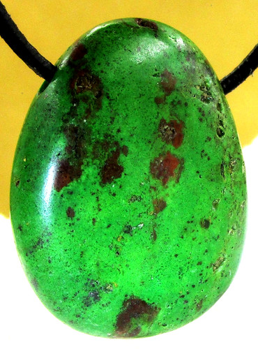 Chrysokoll trommelstein - chrysokoll,